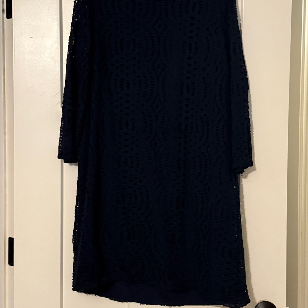 J. Crew Navy Long Sleeve Dress